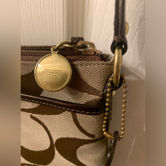 Coach Cross Body Bag Logo Print-canvas/tan - Picture 3 of 14